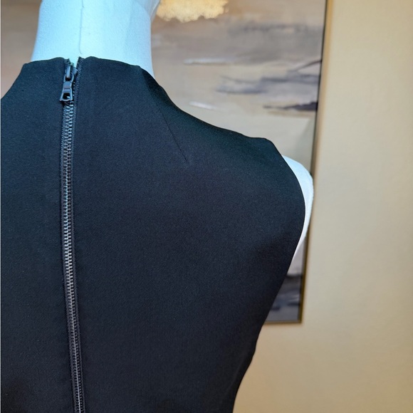 Alice + Olivia Black Faux Wrap Silhouette Asymmetrical Dress - Picture 13 of 16